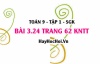 Bài 3.24 Toán 9 tập 1 SGK Kết nối tri thức